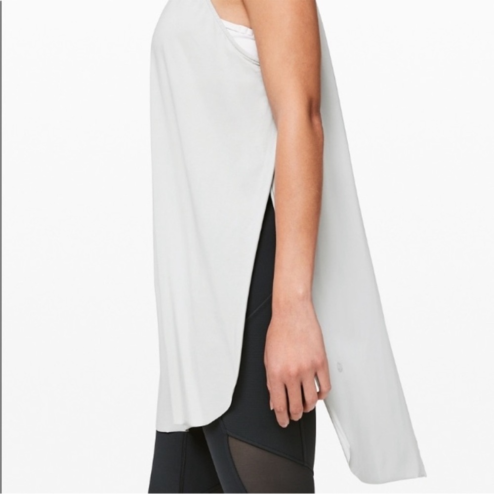 Lululemon The Lab Restore Tunic High Side Cupro Fabric Slits Tank Top - Picture 6 of 13